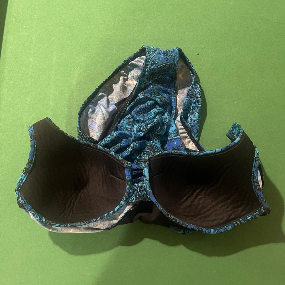 Miraclesuit Blue Patterned Bikini - image 5